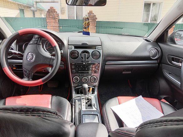 2007 Mazda 6 I (GG) Рестайлинг, чёрный, 680000 рублей - вид 6
