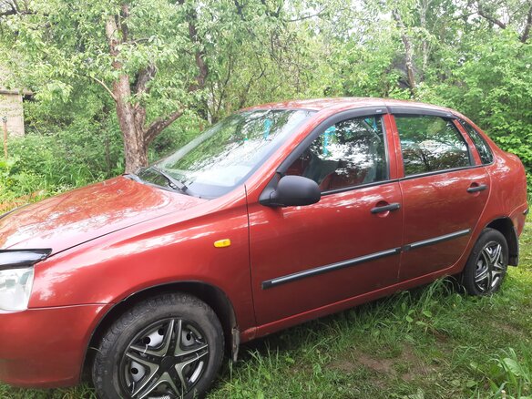 2007 Lada (ВАЗ) Kalina I, красный - вид 3