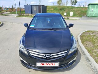 2015 Hyundai Solaris I Рестайлинг, чёрный, 1180000 рублей, вид 2