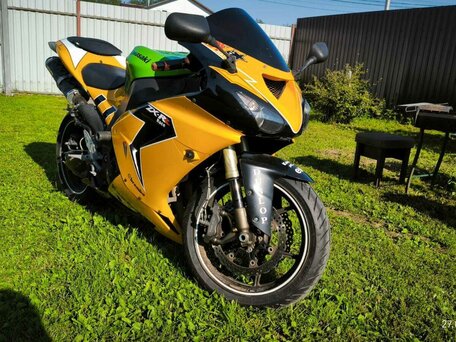 2006 Kawasaki ZX-10R Ninja, жёлтый, 450000 рублей, вид 2