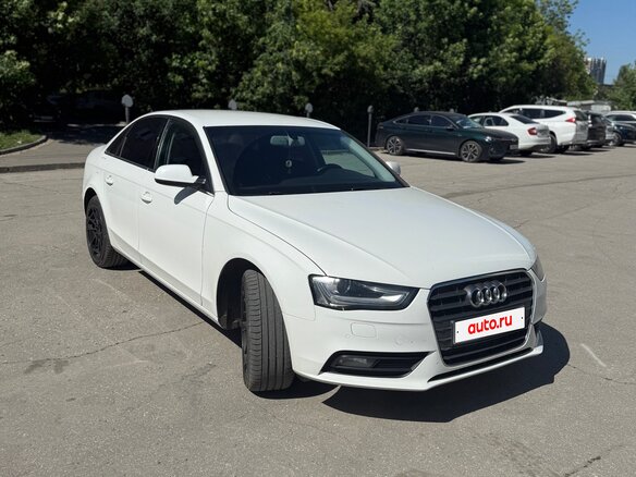 2013 Audi A4 IV (B8) Рестайлинг, белый, 1350000 рублей - вид 1