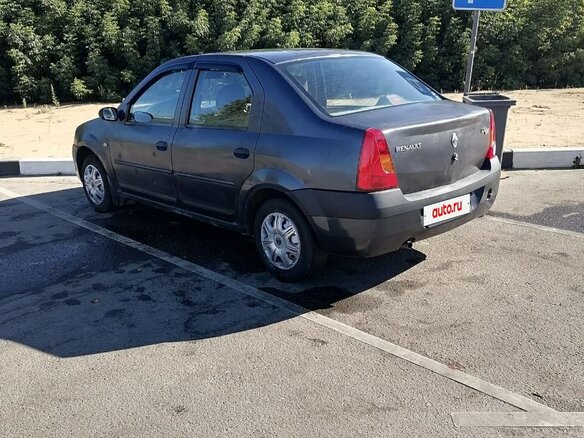 2006 Renault Logan I, серый, 185000 рублей - вид 6