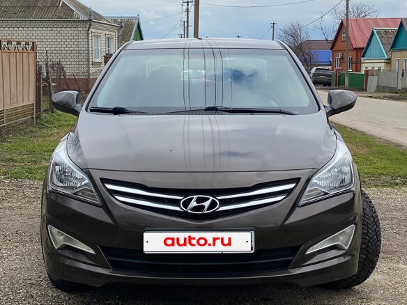 2014 Hyundai Solaris I Рестайлинг, коричневый, 1150000 рублей
