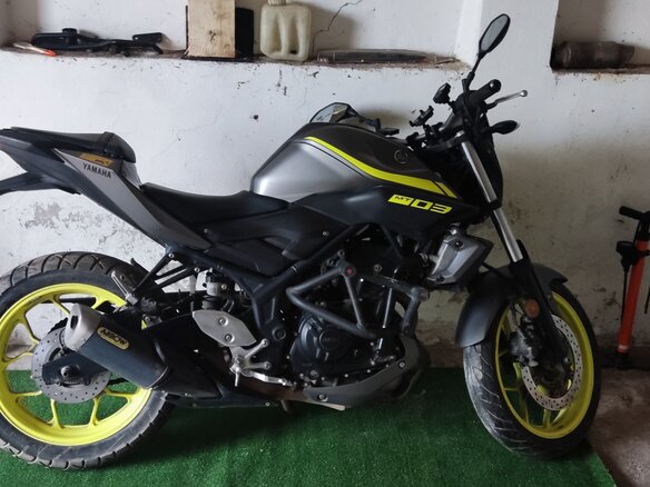 2018 Yamaha MT-03, серый, 290000 рублей - вид 1