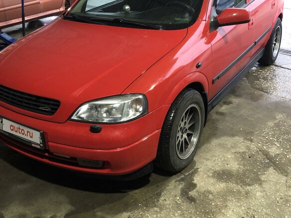 2002 Opel Astra G, красный, 425000 рублей