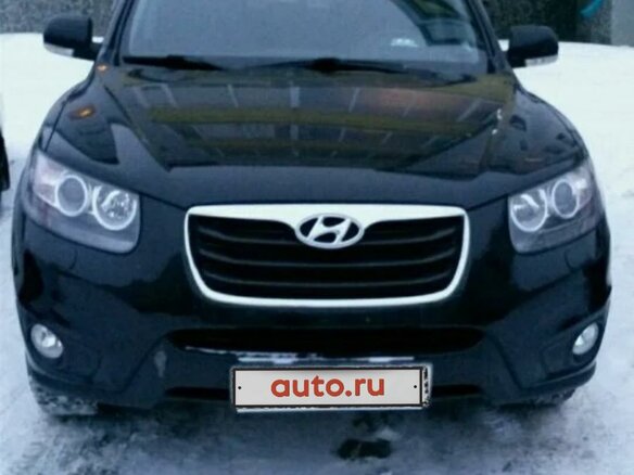 2011 Hyundai Santa Fe II Рестайлинг, чёрный, 1350000 рублей - вид 1