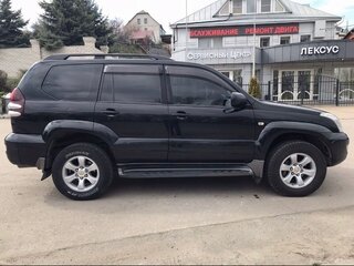 2008 Toyota Land Cruiser Prado 4-speed 120 Series Рестайлинг, чёрный, 2200000 рублей, вид 4