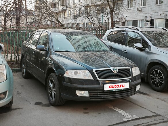 2008 Skoda Octavia II (A5), чёрный, 800000 рублей