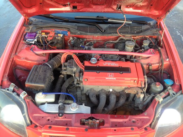 1996 Honda Civic, красный - вид 7