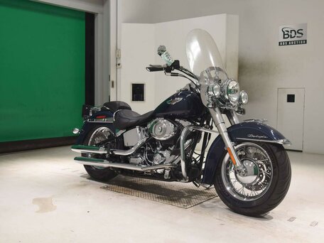 2007 Harley-Davidson Softail Deluxe, синий, 859000 рублей, вид 3