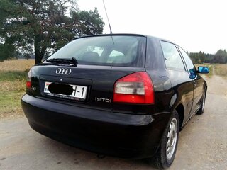 2001 Audi A3 I (8L) Рестайлинг, чёрный, 375706 рублей, вид 3