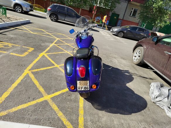 2002 Honda VTX 1800, синий, 680000 рублей - вид 9
