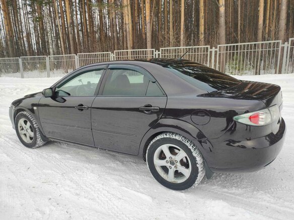2007 Mazda 6 I (GG) Рестайлинг, чёрный, 850000 рублей - вид 1
