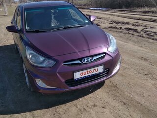 2012 Hyundai Solaris I, фиолетовый, 800000 рублей, вид 4