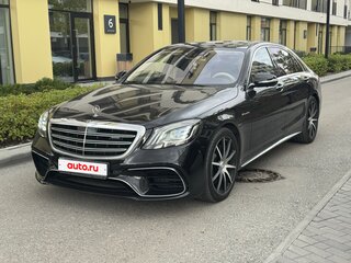 2017 Mercedes-Benz S-Класс AMG 63 AMG Long III (W222, C217) Рестайлинг, чёрный, 7100000 рублей, вид 3