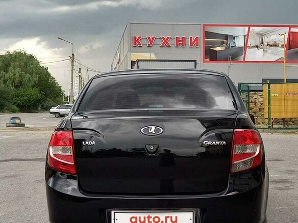 2016 Lada (ВАЗ) Granta I, чёрный, 560000 рублей - вид 4