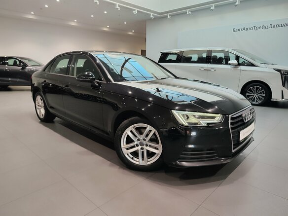 2018 Audi A4 V (B9), чёрный - вид 2