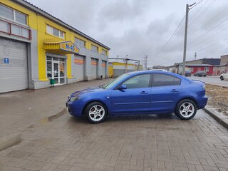 2006 Mazda 3 I (BK) Рестайлинг, синий, 430000 рублей, вид 3