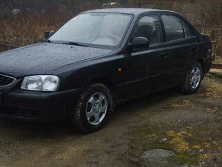 2011 Hyundai Accent ТагАЗ II, чёрный, 390000 рублей, вид 1