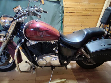 2002 Honda VT 1100, пурпурный, 350000 рублей, вид 3
