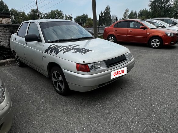 2004 Lada (ВАЗ) 2110, серебристый, 110000 рублей