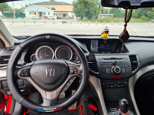 2008 Honda Accord VIII, красный, 1050000 рублей - вид 8