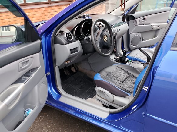 2006 Mazda 3 I (BK), синий, 560000 рублей - вид 8