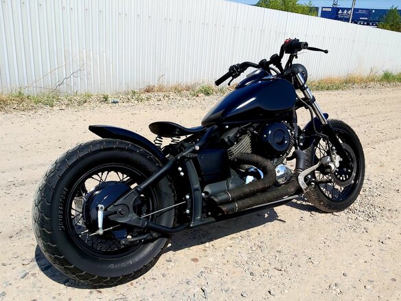 2000 Yamaha XVS400 Drag Star, чёрный, 385000 рублей - вид 7