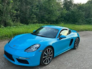2016 Porsche Cayman S III 718 (982), голубой, 5970000 рублей, вид 1