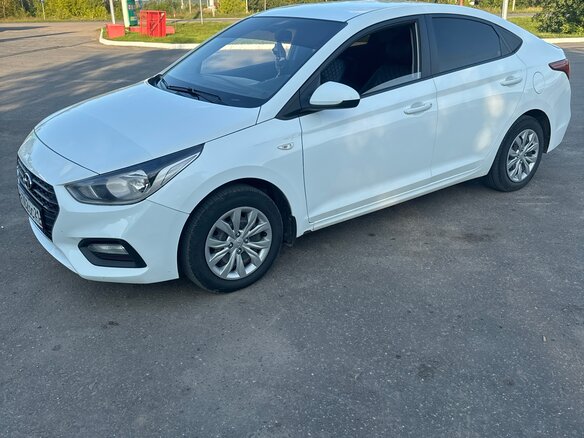 2019 Hyundai Solaris II, белый, 1420000 рублей