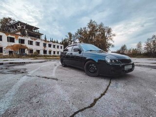 2008 Lada (ВАЗ) Priora I, чёрный, 340999 рублей, вид 5