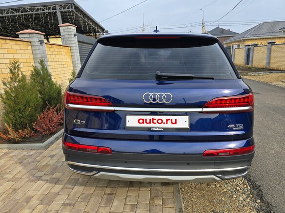 2019 Audi Q7 45 TDI II (4M) Рестайлинг, синий, 6650000 рублей - вид 6