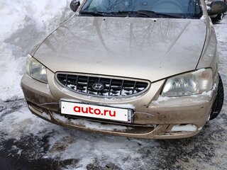 2004 Hyundai Accent ТагАЗ II, бежевый, 175000 рублей, вид 2