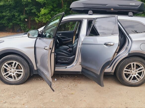 2013 Hyundai Santa Fe Grand III, серый, 2400000 рублей - вид 7