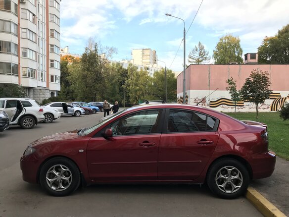2008 Mazda 3 I (BK) Рестайлинг, красный - вид 5