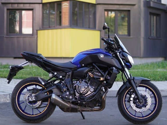 2019 Yamaha MT-07 (FZ-07), синий, 730000 рублей - вид 11