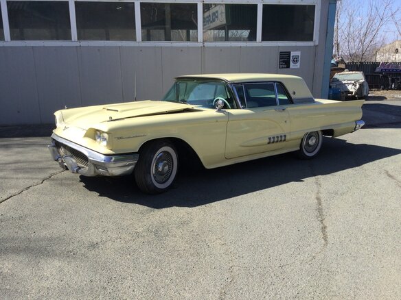 1957 Ford Thunderbird I, жёлтый - вид 5