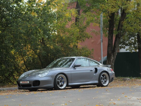 2003 Porsche 911 Turbo V (996) Рестайлинг, серебристый - вид 1