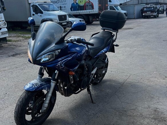 2005 Yamaha FZ6, синий, 450000 рублей