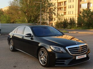 2018 Mercedes-Benz S-Класс 560 VI (W222, C217) Рестайлинг, чёрный, 6800000 рублей, вид 1