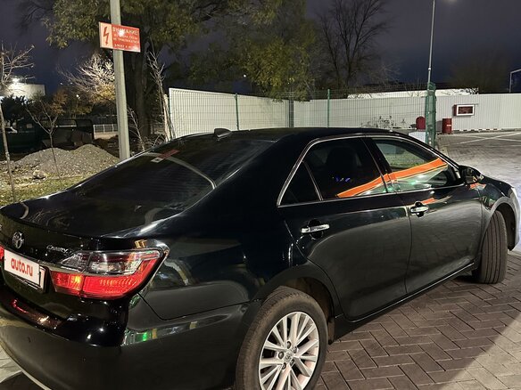 2015 Toyota Camry US Market VII (XV50) Рестайлинг, чёрный, 1900000 рублей - вид 3