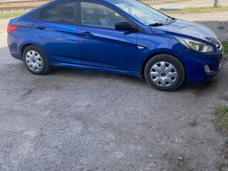 2012 Hyundai Solaris I, синий, 550000 рублей, вид 4