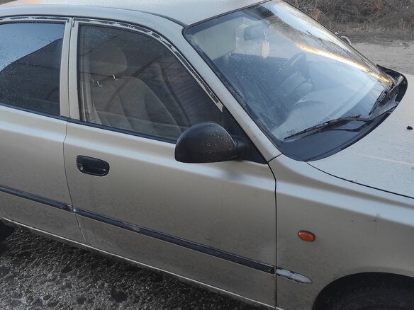 2005 Hyundai Accent ТагАЗ II, бежевый, 350000 рублей - вид 5