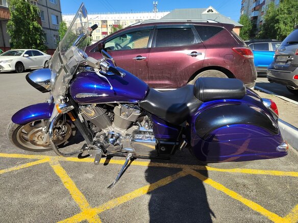 2002 Honda VTX 1800, синий, 680000 рублей - вид 7