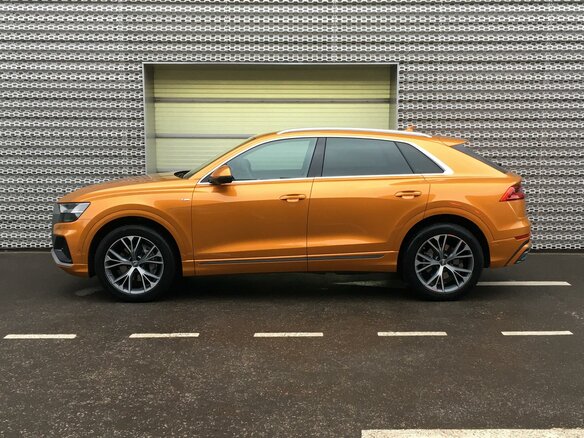 2018 Audi Q8 55 TFSI I (4M), оранжевый - вид 6