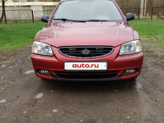 2006 Hyundai Accent ТагАЗ II, красный, 400000 рублей, вид 1