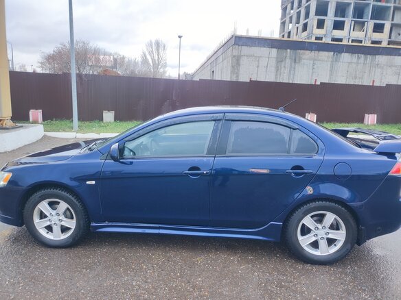 2013 Mitsubishi Lancer X Рестайлинг, синий, 700000 рублей - вид 8