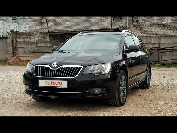 2014 Skoda Superb II Рестайлинг, коричневый - вид 1