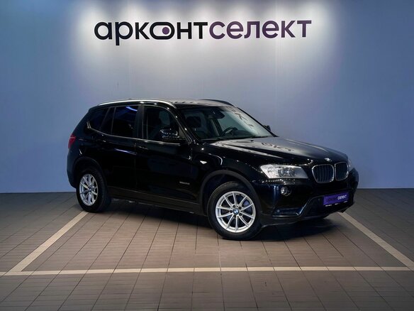 2012 BMW X3 20i xDrive II (F25), чёрный, 1358000 рублей - вид 2