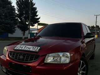 2005 Hyundai Accent ТагАЗ II, красный, 330000 рублей, вид 3